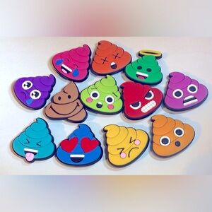 12 Funny Poop Croc Charms Shoe Charm Jibbit Disney Croc Charms